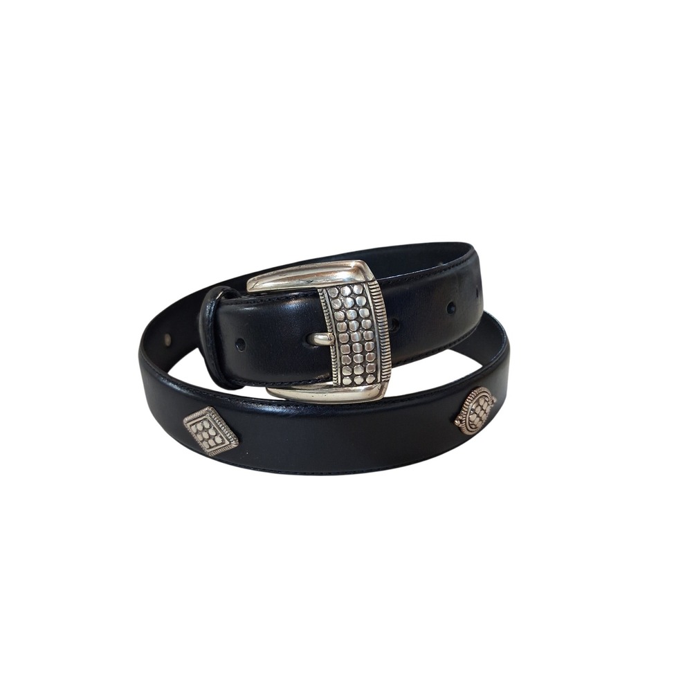 Fossil Mens size Large Leather Business Casual Office Career Everyday Black Belt